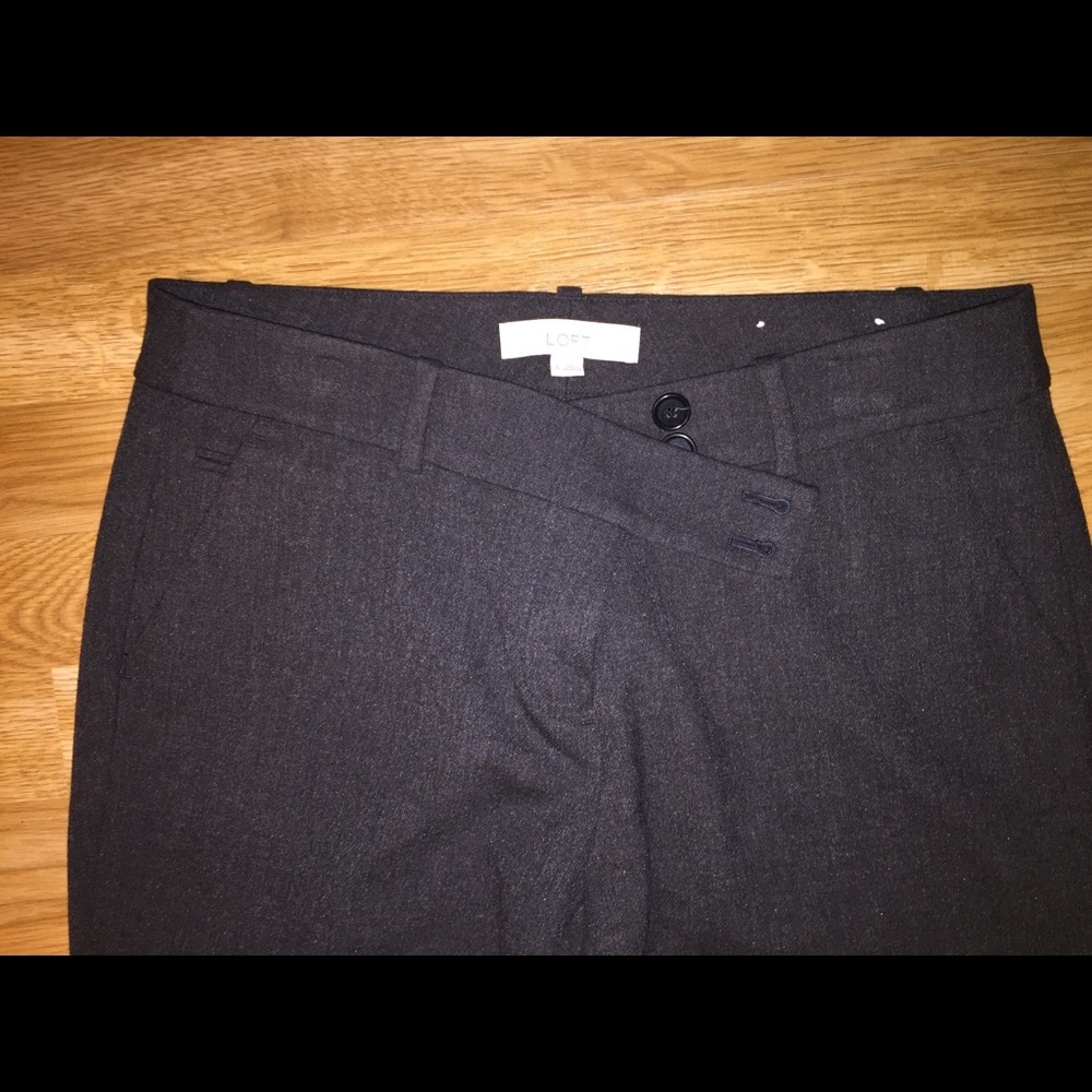 Loft Gray Trouser Pants Women’s Size 8 Like New